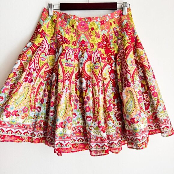 Jones Wear Jeans Floral Paisley Print Mini Skirt - Picture 3 of 7